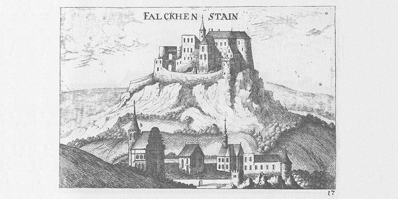 Hradní zříceniny ve Falkensteinu